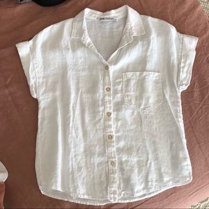 Zara linen button up